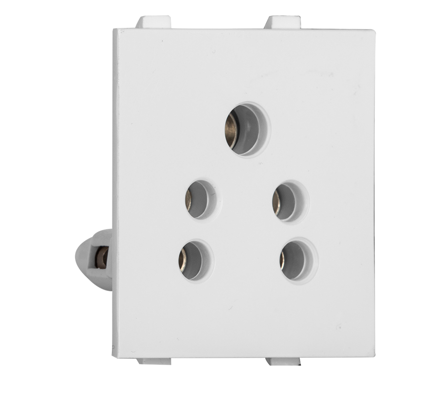 Modular 5Pin Socket 6A (PVC Back)